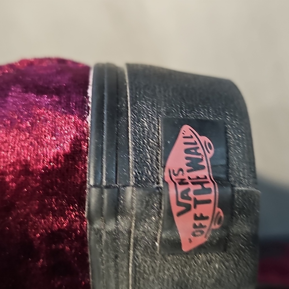 Vans Off The Wall Burnt Russet Maroon Crushed. Vans Velvet Maroon Sneakers - Picture 6 of 11